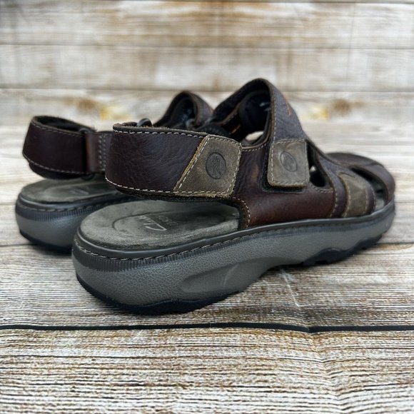 Clark’s 1825 Unstructured Bay Fisherman Sandals Men Size 11 Hook & Loop Sandals